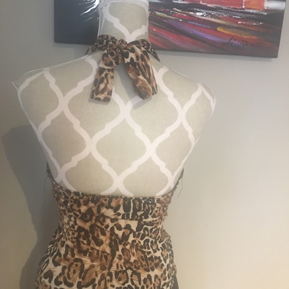 Halter leopard blouse - Picture 7 of 8
